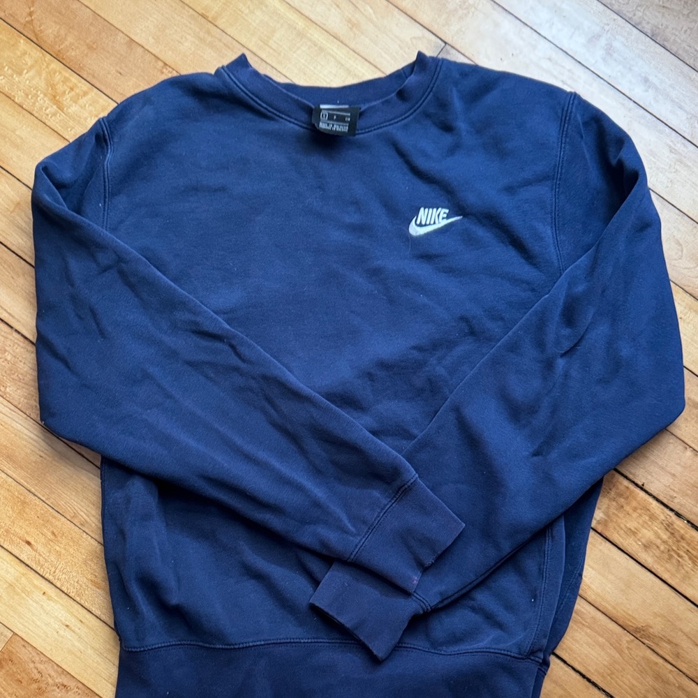 Nike Men's Dark Blue Crewneck Sweater
